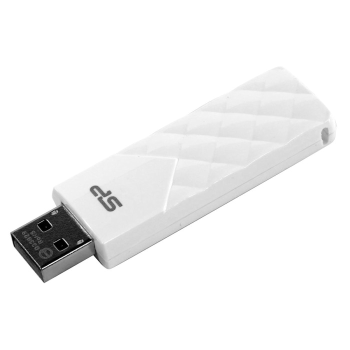 USB flash 128GB Silicon Power, Blaze B03, SP128GBUF3B03V1W, USB 3.2, white
