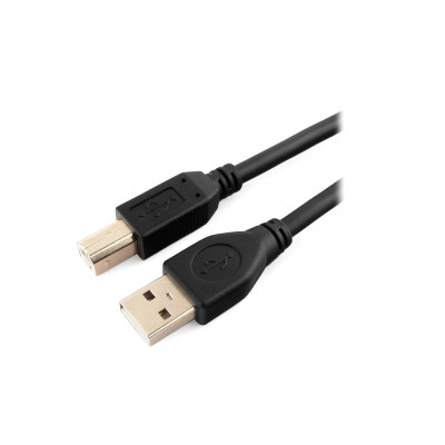 Cable USB Type A-B, 3м, Cablexpert CCP-USB2-AMBM-10, USB 2.0, black