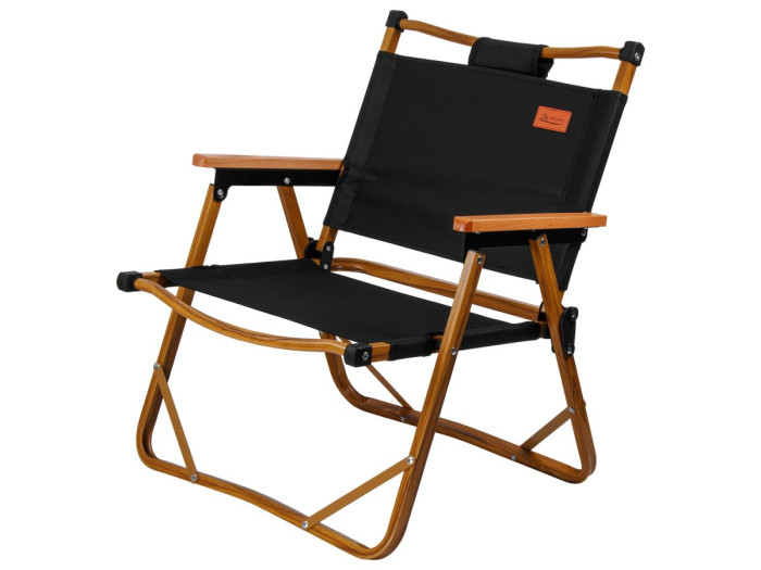 Кресло складное (садовое), черный/дерево, ARIZONE