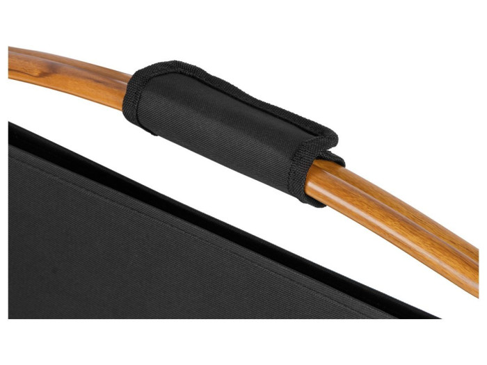 Кресло складное (садовое), черный/дерево, ARIZONE