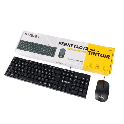 Проводная клавиатура и мышка КОМБО Vega VG-024