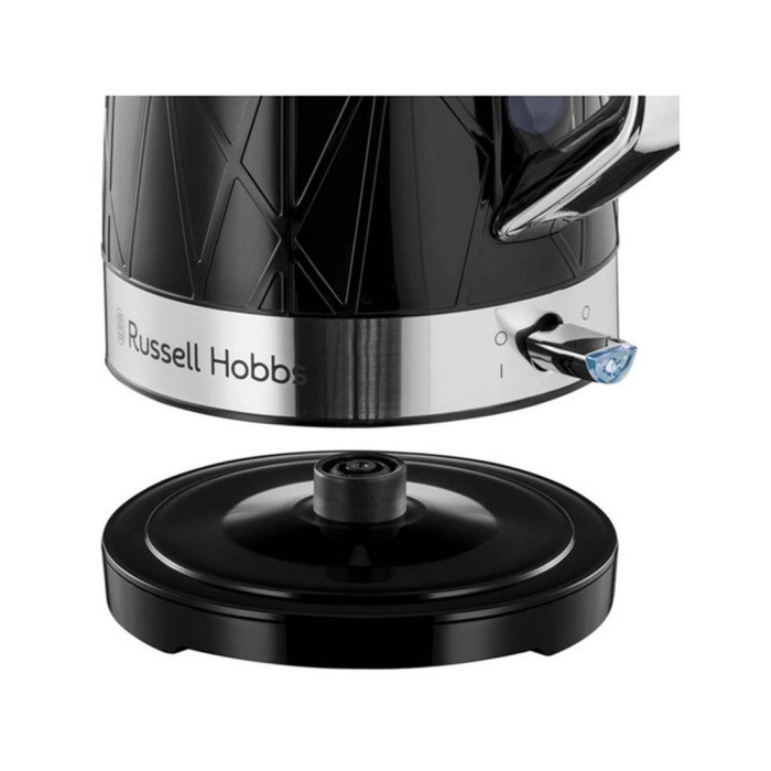 Чайник электрический, Russell Hobbs, 28081-70, Мощность 2400Вт, Объем 1.7л, Пластик, Внутренняя подсветка, Автоотключение: при закипании, при отсутствии воды, при снятии с подставки, Съемная крышка, Черный