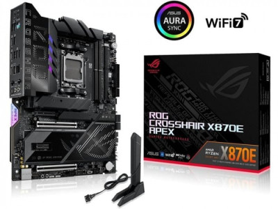 Сист.плата ASUS ROG CROSSHAIR X870E APEX, X870E, AM5, 2xDDR5, 2xPCI-E x16, PCI-E x1, 5xM2, SATA, 2xUSB4, Wi-Fi 7, BOX