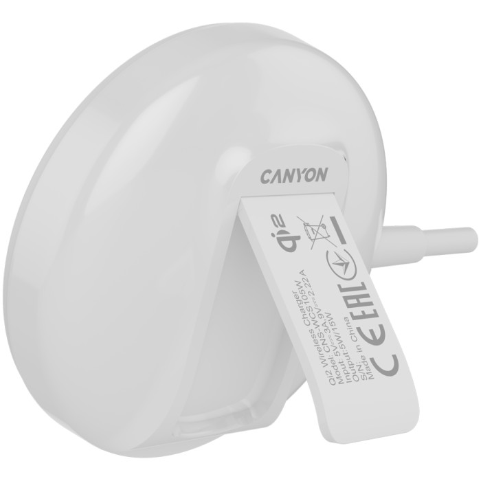 CANYON wireless charger WS-105 15W Qi2 White