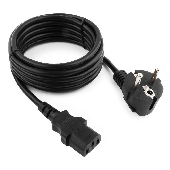 Cable power, Cablexpert PC-186-VDE-3M, Schuko - C13, 3м, black