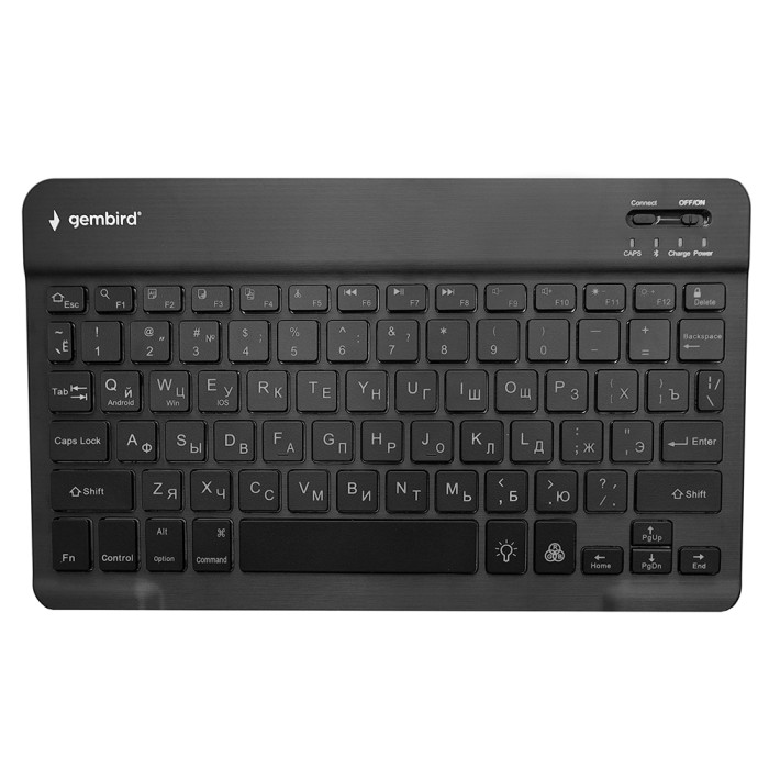 KeyBoard  USB, Gembird KBW-4, wireless,  BT, gray
