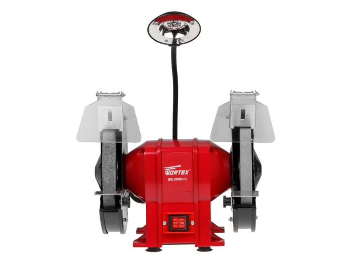 Станок точильный WORTEX BG 2040-1 L в кор. 400 Вт, 200х20х12 мм, подсветка