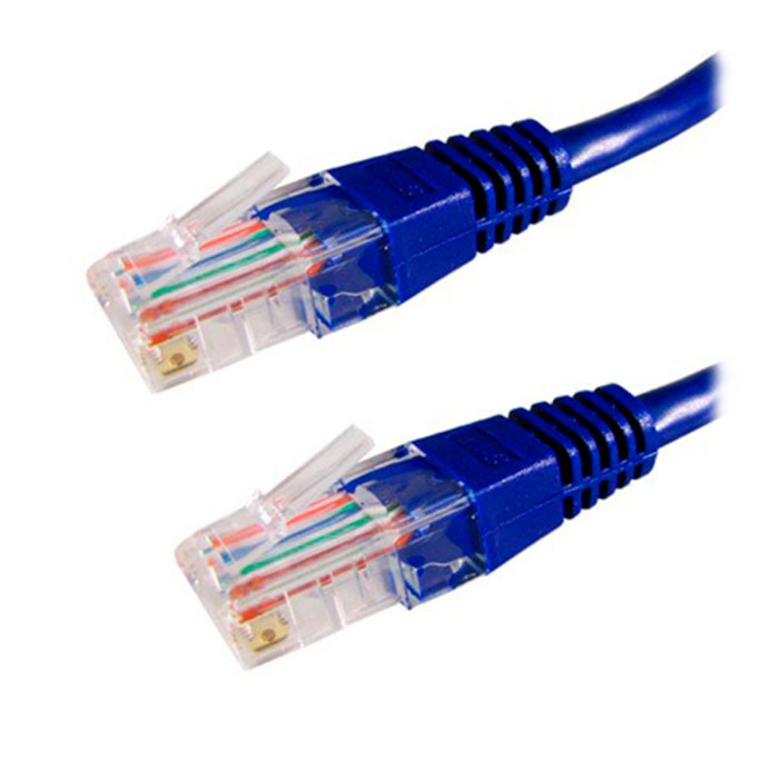 Cable  Patch cord  UTP 5e-Cat  0.3 m Ship S3025BL0030-5, синий