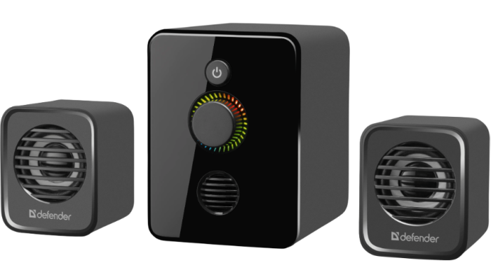 Активная акустическая 2.1 система Defender V12. Питание от USB. Светодиодная подсветка.