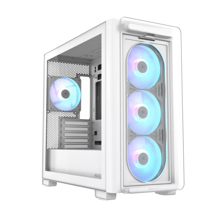 Корпус ASUS A23 PLUS TG ARGB WHITE mATX/mITX A23 PLUS TG/ARGB FANS/WHT//