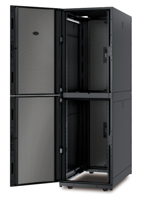 NetShelter SX Colocation 2 x 20U 600mm Wide x 1070mm Deep Enclosure with Sides Black