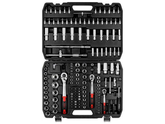 Набор головок и бит 172пр. 1/4",3/8",1/2" PRO STARTUL STUTTGART (PRO-172S)