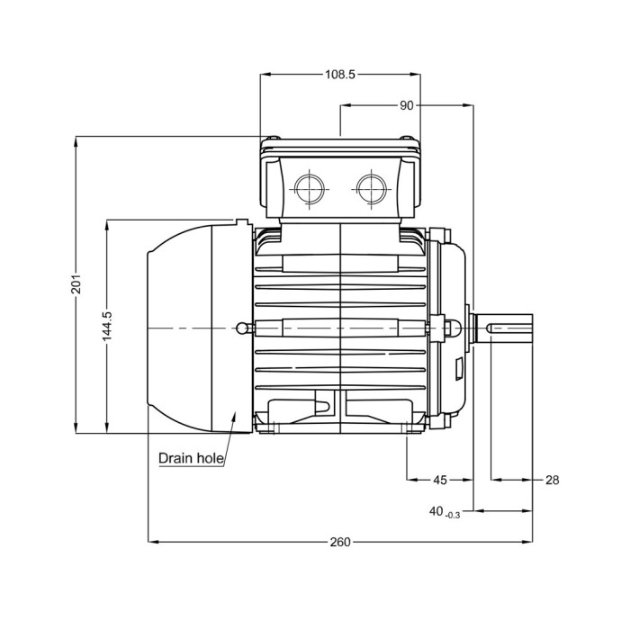 Асинхронный электродвигатель WEG 16255791 WGOST-71 0.37 кВт 2P B3T 220/380 В 50 Гц