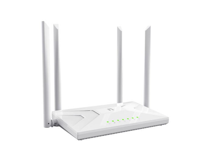 Wi-Fi роутер Netis NC21, WiFi 5, AC1200, 300+867Мбит/с, 4x5dBi, TR-069, WPS, Mesh, IPTV, WAN, 3xLAN