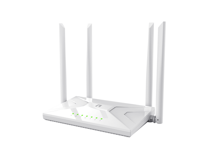 Wi-Fi роутер Netis NC21, WiFi 5, AC1200, 300+867Мбит/с, 4x5dBi, TR-069, WPS, Mesh, IPTV, WAN, 3xLAN