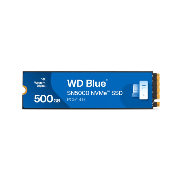Твердотельный накопитель  500GB SSD WD BLUE SN5000 M.2 2280 NVMe 4.0 R5000MB/s W4000MB/s WDS500G4B0E