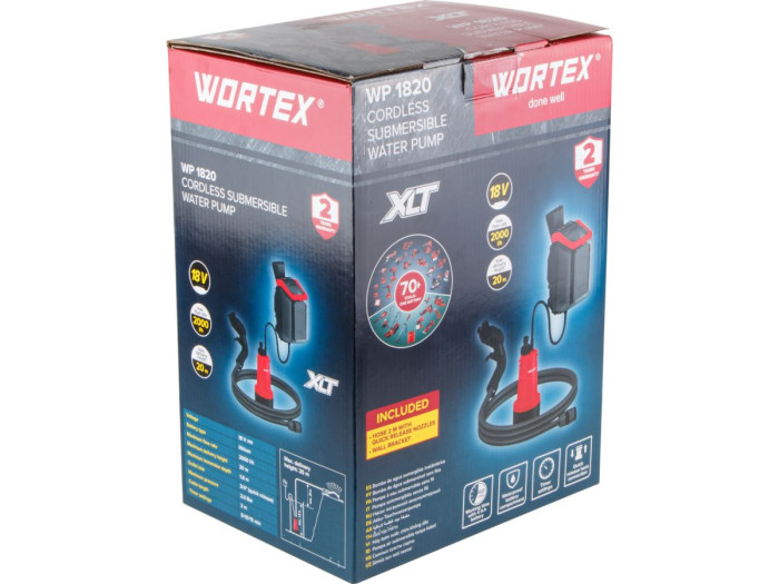 Аккум. насос погружной WORTEX WP 1820 ALL1 XLT SET