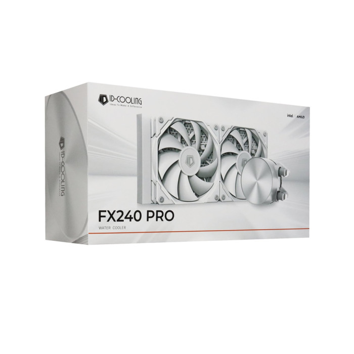 Water Cooler ID-Cooling FX240 PRO WHITE, for S1700/1851/1200/2066/2011/115x/AMD, white