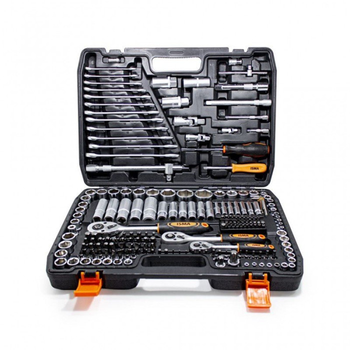 Набор инструментов 216пр.1/4''3/8''1/2''(6гр.)(4-32мм) 48340 ISMA-38841