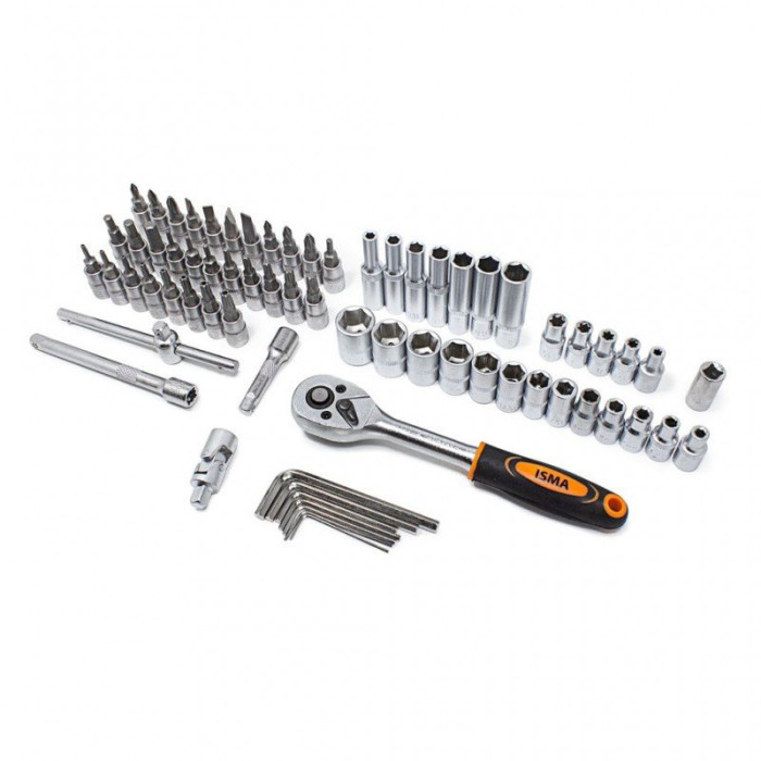 Набор инструментов 216пр.1/4''3/8''1/2''(6гр.)(4-32мм) 48340 ISMA-38841