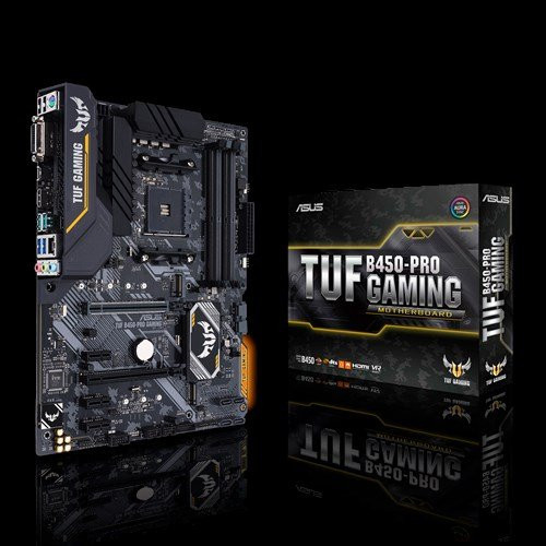 Материнская плата ASUS TUF B450-PRO GAMING AM4 4xDDR4 6xSATA 2xM.2 1xDVI-D 1xHDMI  ATX