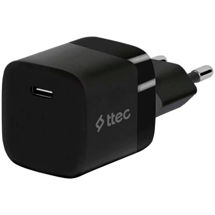 ttec SmartCharger 30W PD USB-C Travel Charger ,Black
