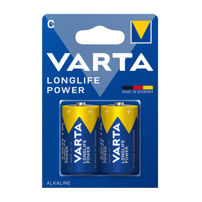 Батарейки Varta C (LR14/MN1400), High Energy, комплект - 2 штуки [4914-2]