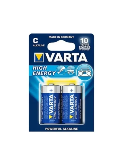 Батарейки Varta C (LR14/MN1400), High Energy, комплект - 2 штуки [4914-2]