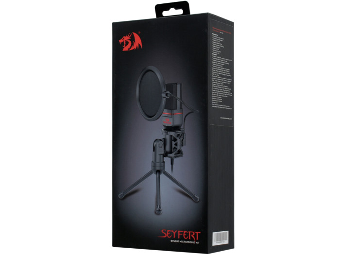 Microphone Defender Redragon Seyfert GM100, 30-16000Hz, 47dB, 1.5m cable, black