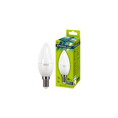 Светодиодная лампочка LED 7W 6500К E14