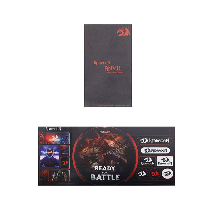 SPK active Defender Redragon Anvil (2.0), RMS 3Wx2, USB power [71776,Pink