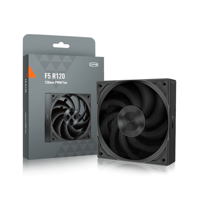 Вентилятор для корпуса PCCooler F5 R120 BK 1x(120x120x25mm) 500-2200RPM Black