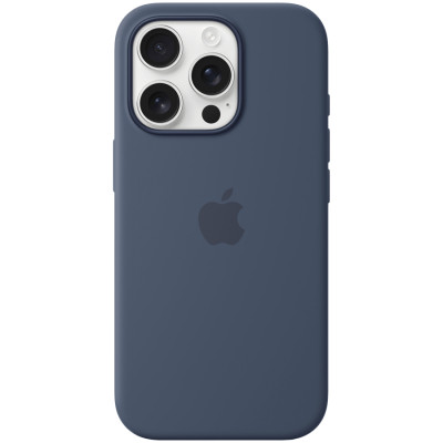 iPhone 16 Pro Silicone Case with MagSafe - Denim,Model A3315