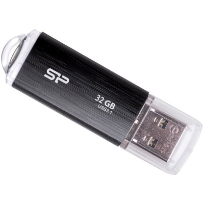 Silicon Power Blaze - B02 32GB Pendrive USB 3.2 Gen 1 Entry Level Universal Flash Drive, Black