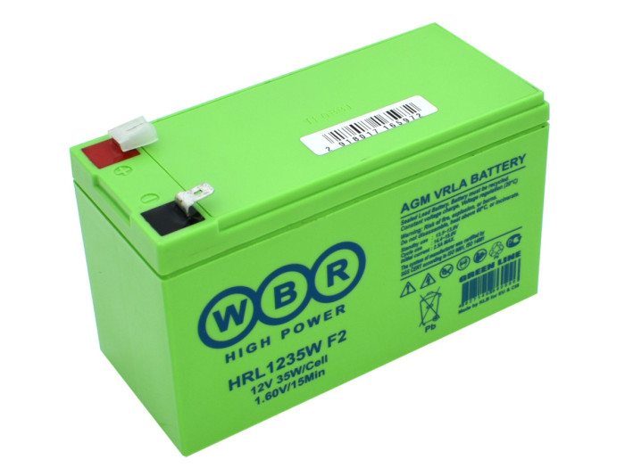 Батарея для UPS 12V,  9Ah, WBR HRL1235W F2, 151x65x94mm