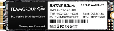 Твердотельный накопитель  512GB SSD TeamGroup MS30 M.2 SATA 2280 R530Mb/s W430MB/s TM8PS7512G0C101