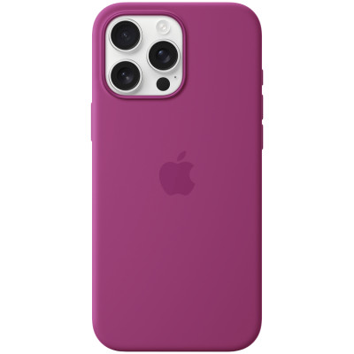 iPhone 16 Pro Max Silicone Case with MagSafe - Fuchsia,Model A3316