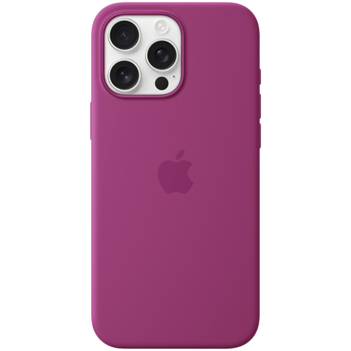 iPhone 16 Pro Max Silicone Case with MagSafe - Fuchsia,Model A3316