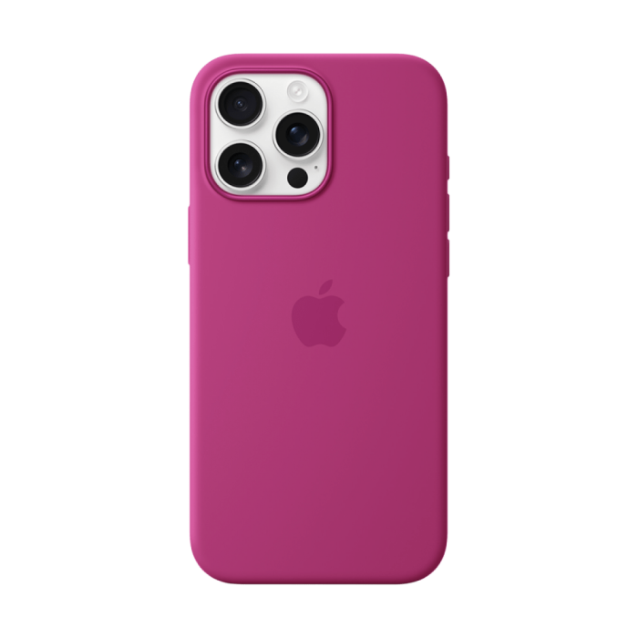iPhone 16 Pro Max Silicone Case with MagSafe - Fuchsia,Model A3316