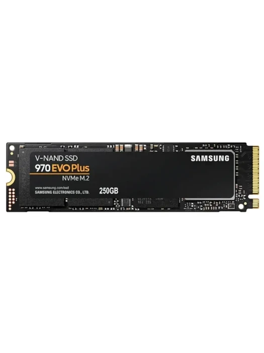 Твердотельный накопитель SSD Samsung 970 EVO PLUS, MZ-V7S250BW, 250 ГБ, M2, NVMe,чтение: 3500 МБ/с,запись: 3300 МБ/с,TLC