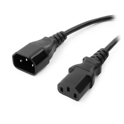 Cable power, Cablexpert PC-189-15, C13 - C14, системный блок/монитор - ИБП, 4,5м,  black
