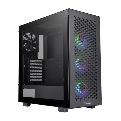 Case MATX midi Tower Thermaltake, V350 TG ARGB AIR, CA-1S3-00M1WN-03 (без БП), black