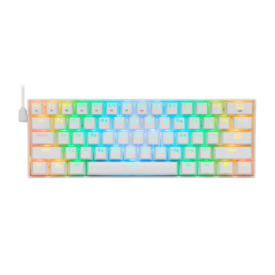 KeyBoard  Bluetooth, Redragon Draconic RU, wireless, White (77810)