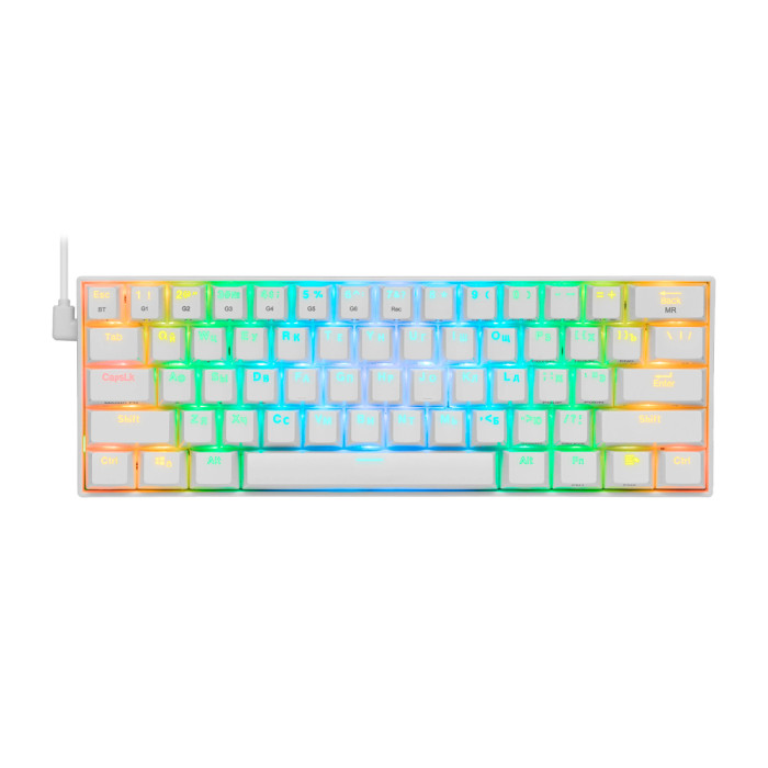 KeyBoard  Bluetooth, Redragon Draconic RU, wireless, White (77810)