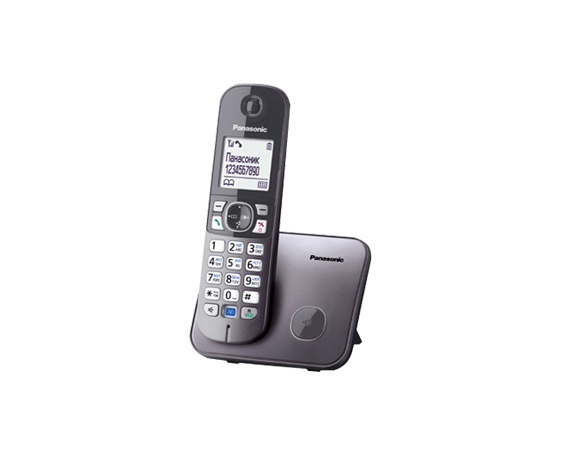 Радиотелефон PANASONIC KX-TG6811 (RUM) Серый металлик