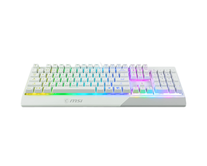 Игровая Клавиатура MSI Vigor GK30 WHITE RU, 106 клавиш, RGB SHOW,  кабель 1,8м, USB2.0