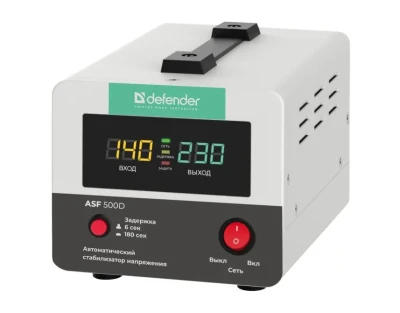 Стабилизатор напряжения Defender ASF 500D напольный 300Вт 1 розетка