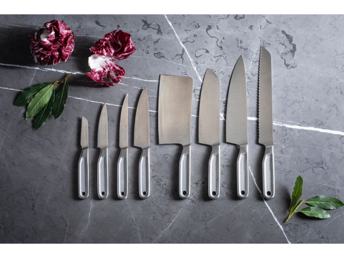 Нож поварской 20см цельнометаллический All Steel Fiskars