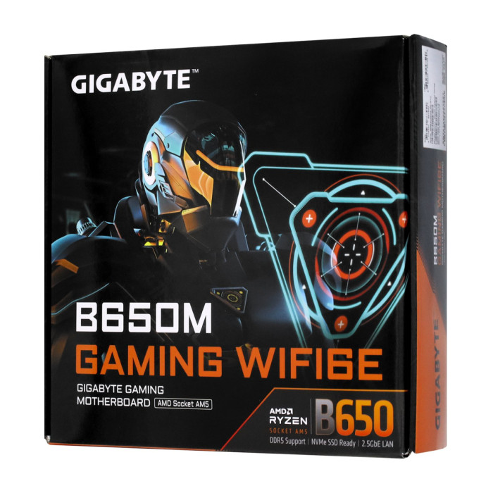 MB Socket AM5, MATX, AMD B650 (D-Sub+HDMI) Gigabyte B650M GAMING WIFI6E, 2DDR5, PCIx16, PCIx1