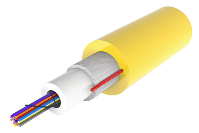 CA FO SM 24x9/125 OS2 (uni-tube), ULSZH Indoor/Outdoor Loose Tube - Gel Cable Buffering 2000m